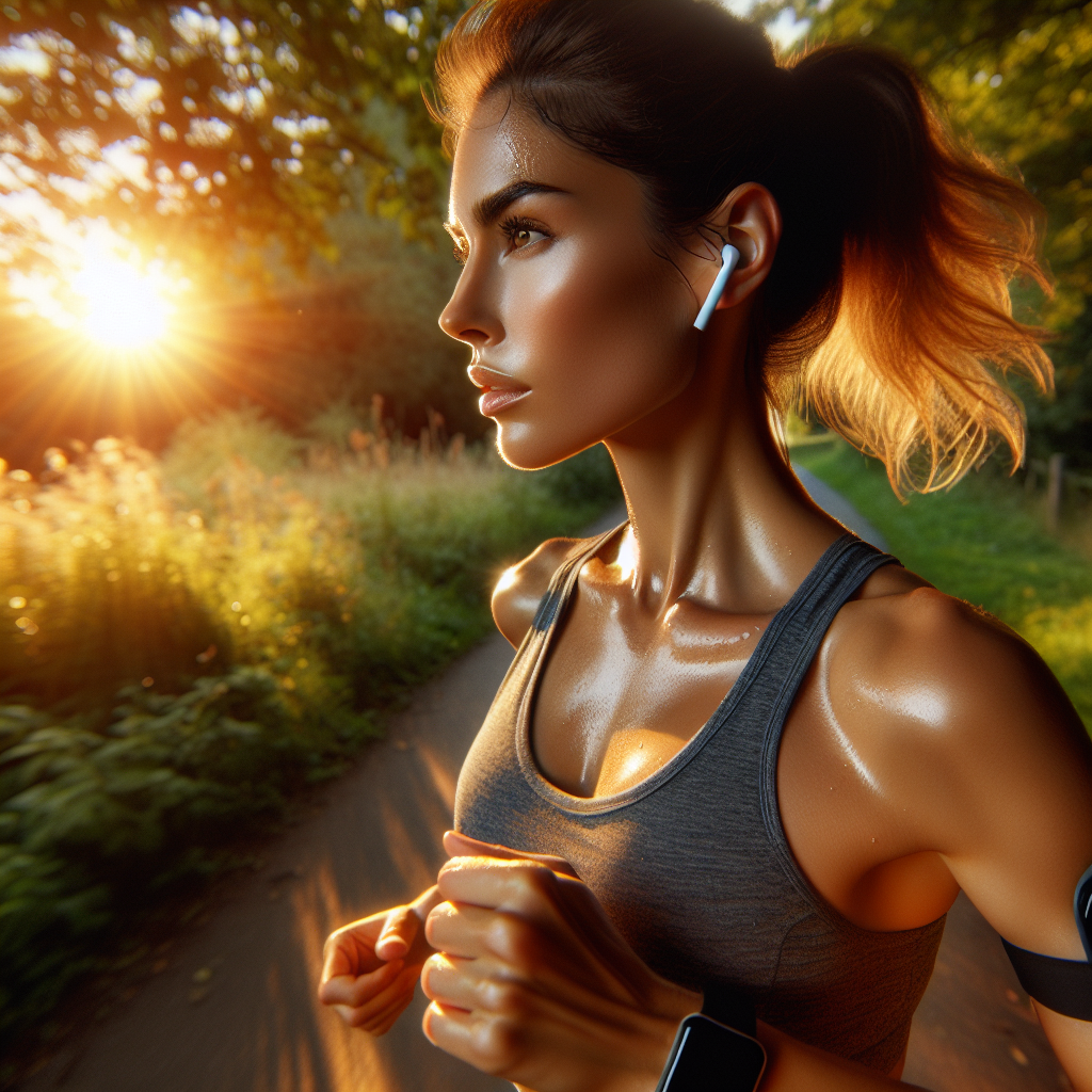 Runner gaining mental clarity for creative coding